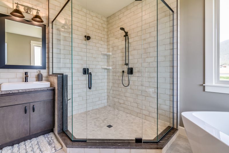 Open Concept Shower with Niche Storage